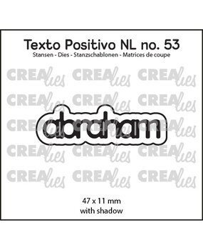 Crealies Texto Positivo Stansen Abraham (POSNL53)