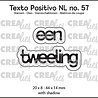 Crealies Texto Positivo Stansen Een Tweeling (POSNL57)