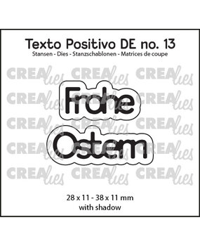 Crealies Texto Positivo Dies Frohe Ostern (POSDE13)