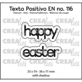 Crealies Texto Positivo Stansen Happy Easter (POSEN116)