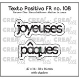 Crealies Texto Positivo Stansen Joyeuses Pâques (POSFR108)