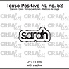 Crealies Texto Positivo Stansen Sarah (POSNL52)