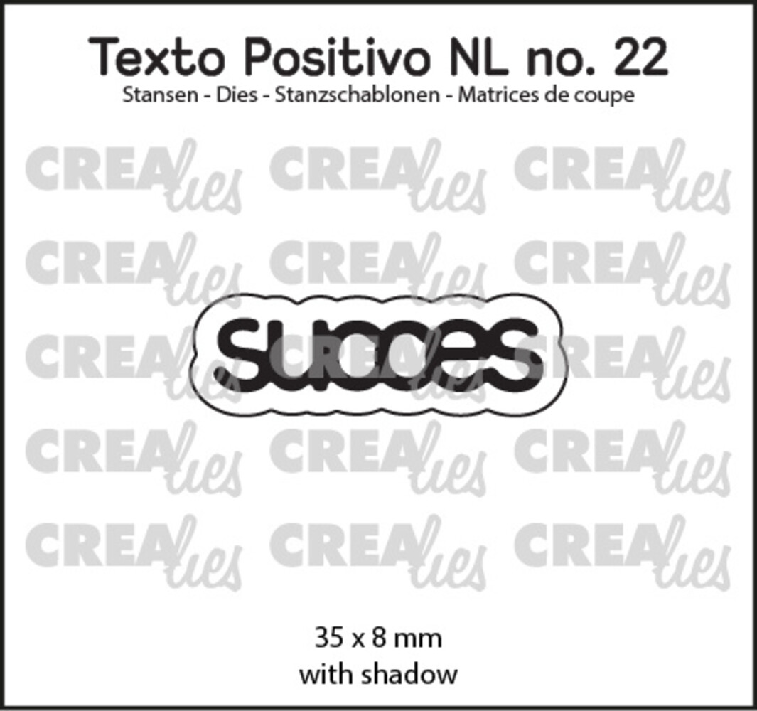 Crealies Texto Positivo Stansen Succes (POSNL22)