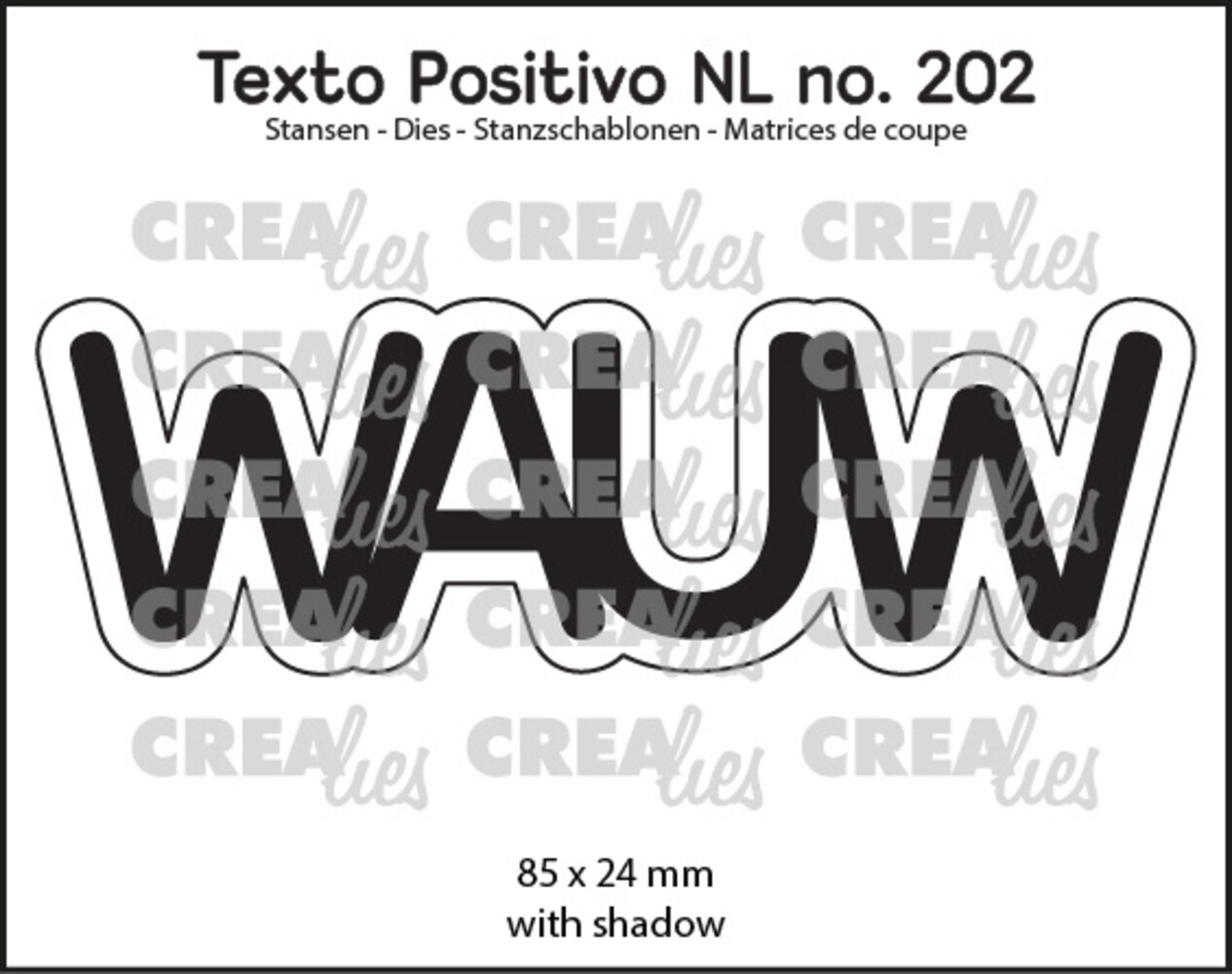 Crealies Texto Positivo Stansen WAUW (POSNL202)