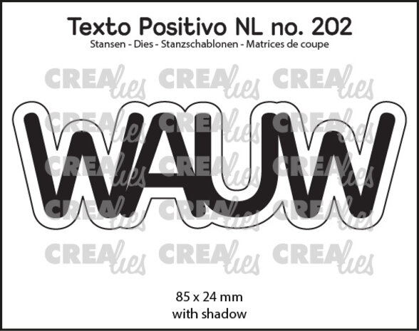 Crealies Texto Positivo Dies WAUW (POSNL202)