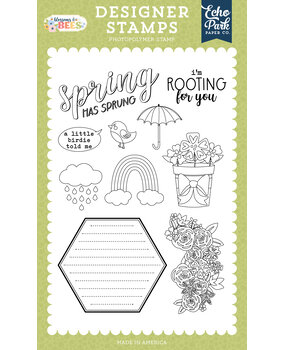 Echo Park Blossoms And Bees Designer Stamps Rooting For You (BLB413047)