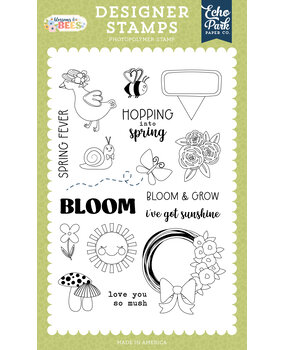 Echo Park Blossoms And Bees Designer Stamps Love You So Mush (BLB413046)