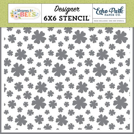 Echo Park Blossoms And Bees Stencil Spring Fever Floral (BLB413036) Echo Park Blossoms And Bees Stencil Spring Fever Floral (BLB413036)