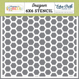 Echo Park Blossoms And Bees Stencil Happy Hexagons (BLB413034)