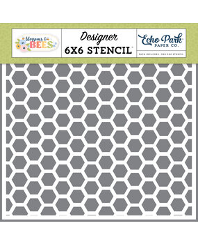 Echo Park Blossoms And Bees Stencil Happy Hexagons (BLB413034)