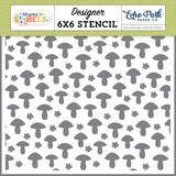 Echo Park Blossoms And Bees Stencil Mushroom Flowers (BLB413033)