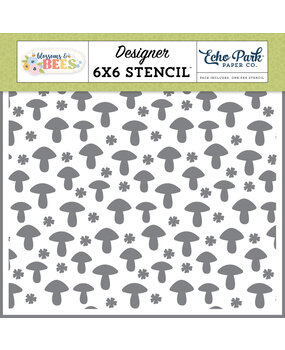 Echo Park Blossoms And Bees Stencil Mushroom Flowers (BLB413033)