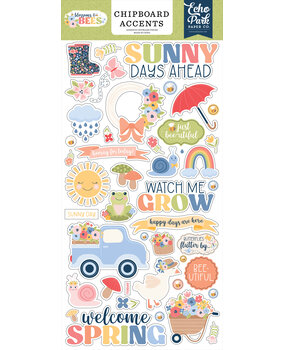 Echo Park Blossoms And Bees Chipboard Accents (BLB413021)