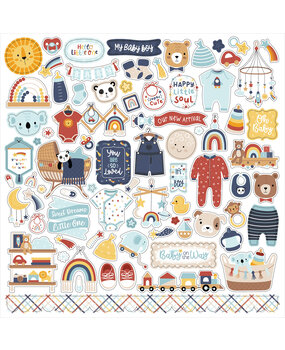 Echo Park Baby On Board It's a Boy! Element Sticker (BOB415014)