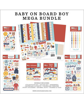 Echo Park Baby On Board It's a Boy! Mega Bundle (BOB415050)