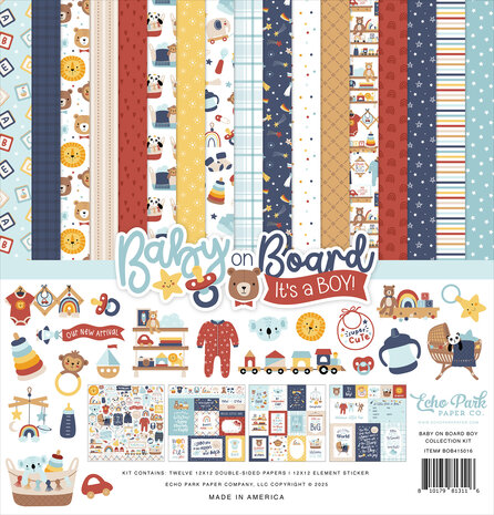 Echo Park Baby On Board It's a Boy! Mega Bundle (BOB415050)