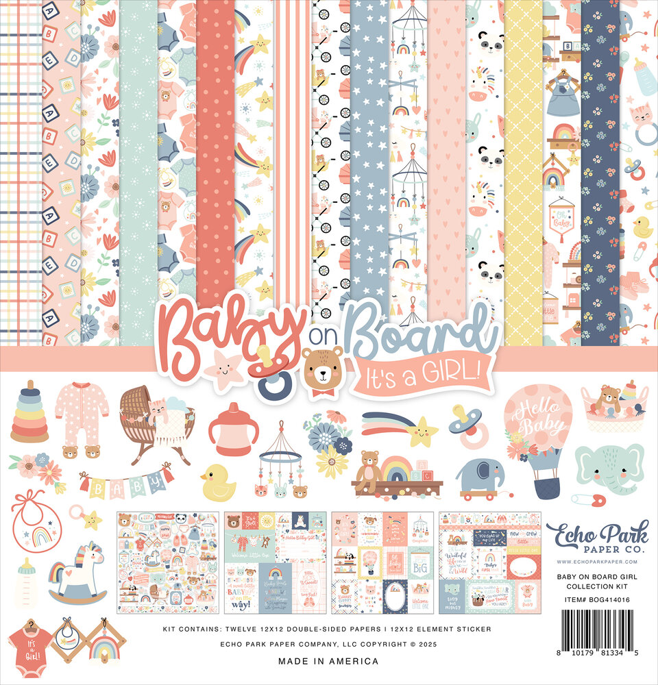 Echo Park Baby On Board It's a Girl! Mega Bundle (BOG414050)