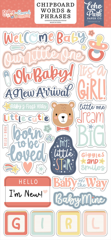 Echo Park Baby On Board It's a Girl! Mega Bundle (BOG414050) Echo Park Baby On Board It's a Girl! Mega Bundle (BOG414050)
