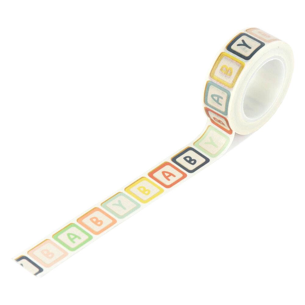 Echo Park Baby On Board It's a Girl! Washi Tape Baby Blocks (BOG414037)