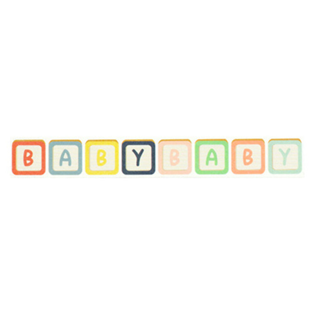 Echo Park Baby On Board It's a Girl! Washi Tape Baby Blocks (BOG414037)