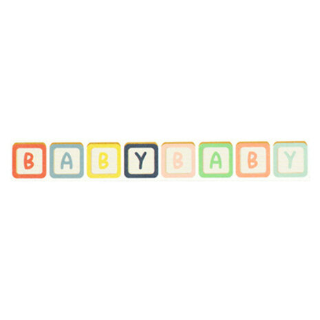 Echo Park Baby On Board It's a Girl! Washi Tape Baby Blocks (BOG414037)