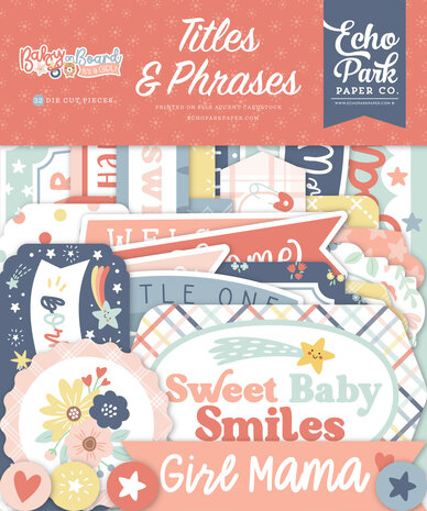 Echo Park Baby On Board It's a Girl! Titles & Phrases (BOG414032)