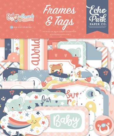Echo Park Baby On Board It's a Girl! Frames & Tags (BOG414025)
