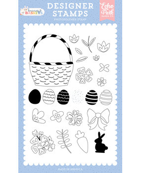 Echo Park Bunnies And Baskets Designer Stamps Build A Basket (BUB412047)