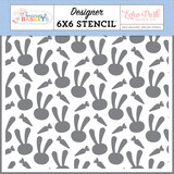 Echo Park Bunnies And Baskets Stencil Bunny And Carrots (BUB412033)