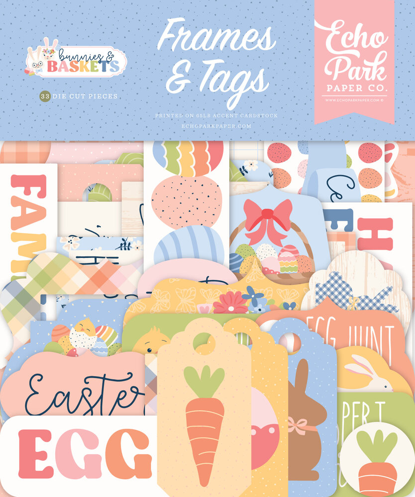 Echo Park Bunnies And Baskets Frames & Tags (BUB412025)