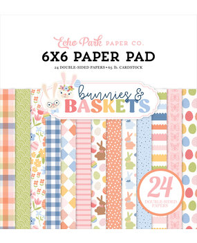 Echo Park Bunnies And Baskets 6x6 Inch Paper Pad (BUB412023) Echo Park Bunnies And Baskets 6x6 Inch Paper Pad (BUB412023)