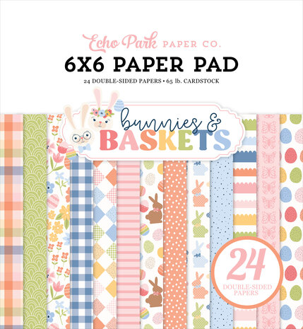 Echo Park Bunnies And Baskets 6x6 Inch Paper Pad (BUB412023) Echo Park Bunnies And Baskets 6x6 Inch Paper Pad (BUB412023)