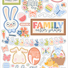Echo Park Bunnies And Baskets Chipboard Accents (BUB412021)