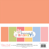 Echo Park Bunnies And Baskets 12x12 Inch Coordinating Solids Paper Pad (BUB412015)