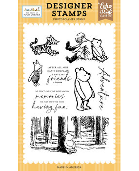 Echo Park The House At Pooh Corner Designer Stamps Winnie In The Woods (HPC420044)