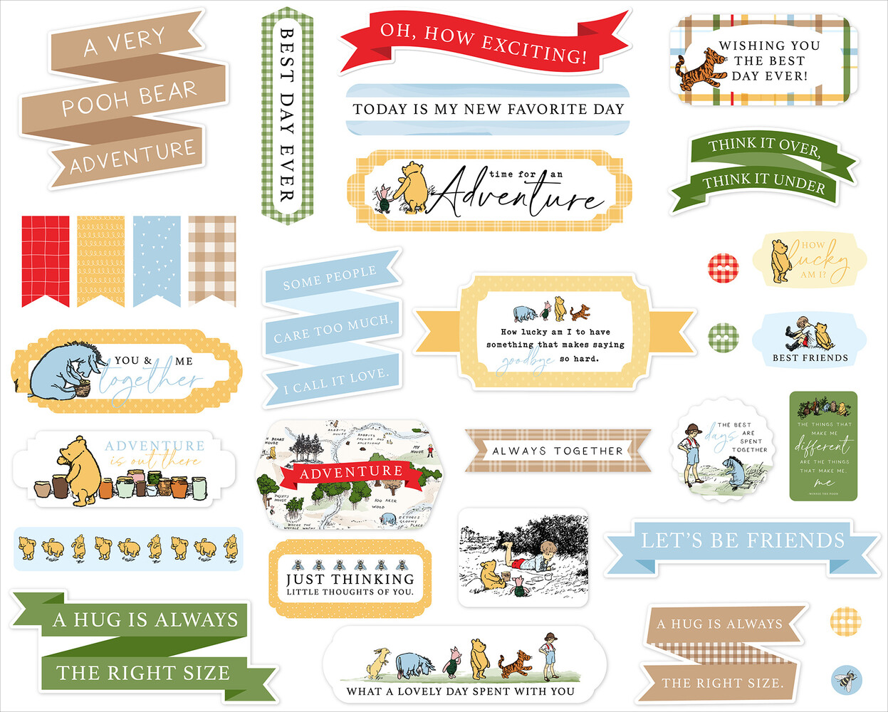 Echo Park The House At Pooh Corner Titles & Phrases (HPC420032) Echo Park The House At Pooh Corner Titles & Phrases (HPC420032)