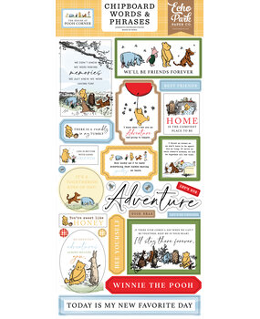 Echo Park The House At Pooh Corner Chipboard Word & Phrases (HPC420022)