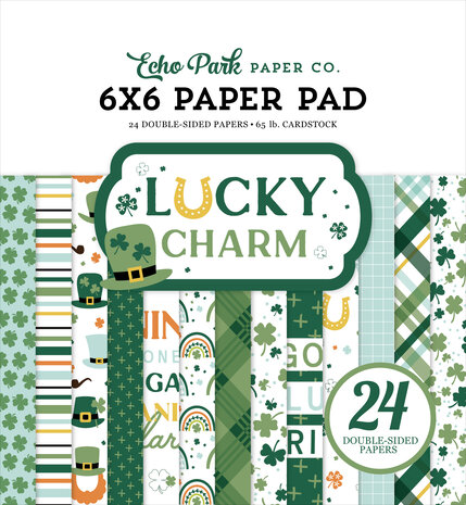 Echo Park Lucky Charm 6x6 Inch Paper Pad (LUC410023) Echo Park Lucky Charm 6x6 Inch Paper Pad (LUC410023)