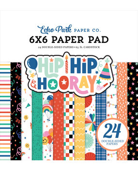 Echo Park Hip Hip Hooray 6x6 Inch Paper Pad (HHH409023)