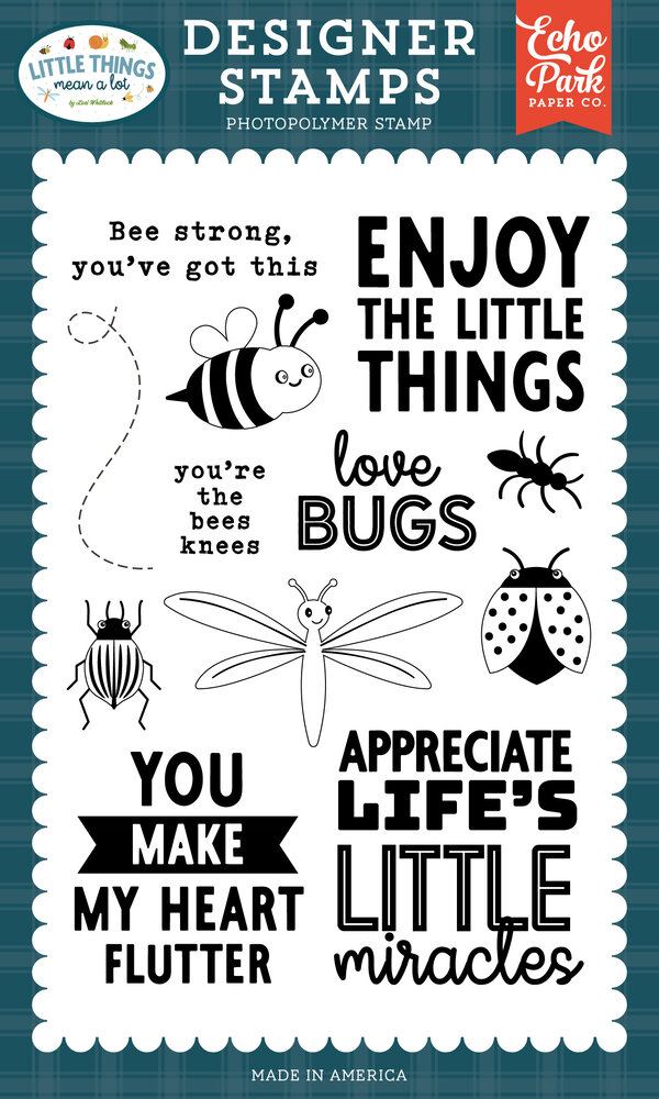 Echo Park Little Things Mean A Lot Designer Stamps Friendly Bugs (MAL411041) Echo Park Little Things Mean A Lot Designer Stamps Friendly Bugs (MAL411041)