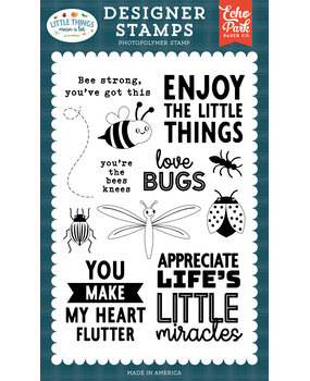 Echo Park Little Things Mean A Lot Designer Stamps Friendly Bugs (MAL411041) Echo Park Little Things Mean A Lot Designer Stamps Friendly Bugs (MAL411041)
