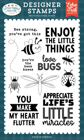 Echo Park Little Things Mean A Lot Designer Stamps Friendly Bugs (MAL411041) Echo Park Little Things Mean A Lot Designer Stamps Friendly Bugs (MAL411041)