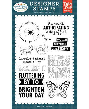 Echo Park Little Things Mean A Lot Designer Stamps Pretty And Powerful (MAL411040)