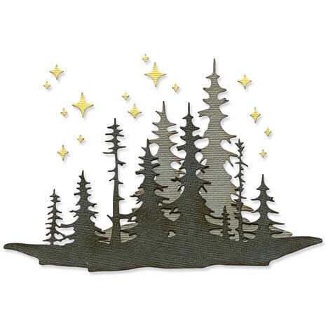 Sizzix Thinlits Die by Tim Holtz Forest Shadows (3pcs) (666334)