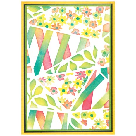 Sizzix Layered Stencils by Stacey Park Fragmented Floral #2 (4pcs) (666819) Sizzix Layered Stencils by Stacey Park Fragmented Floral #2 (4pcs) (666819)