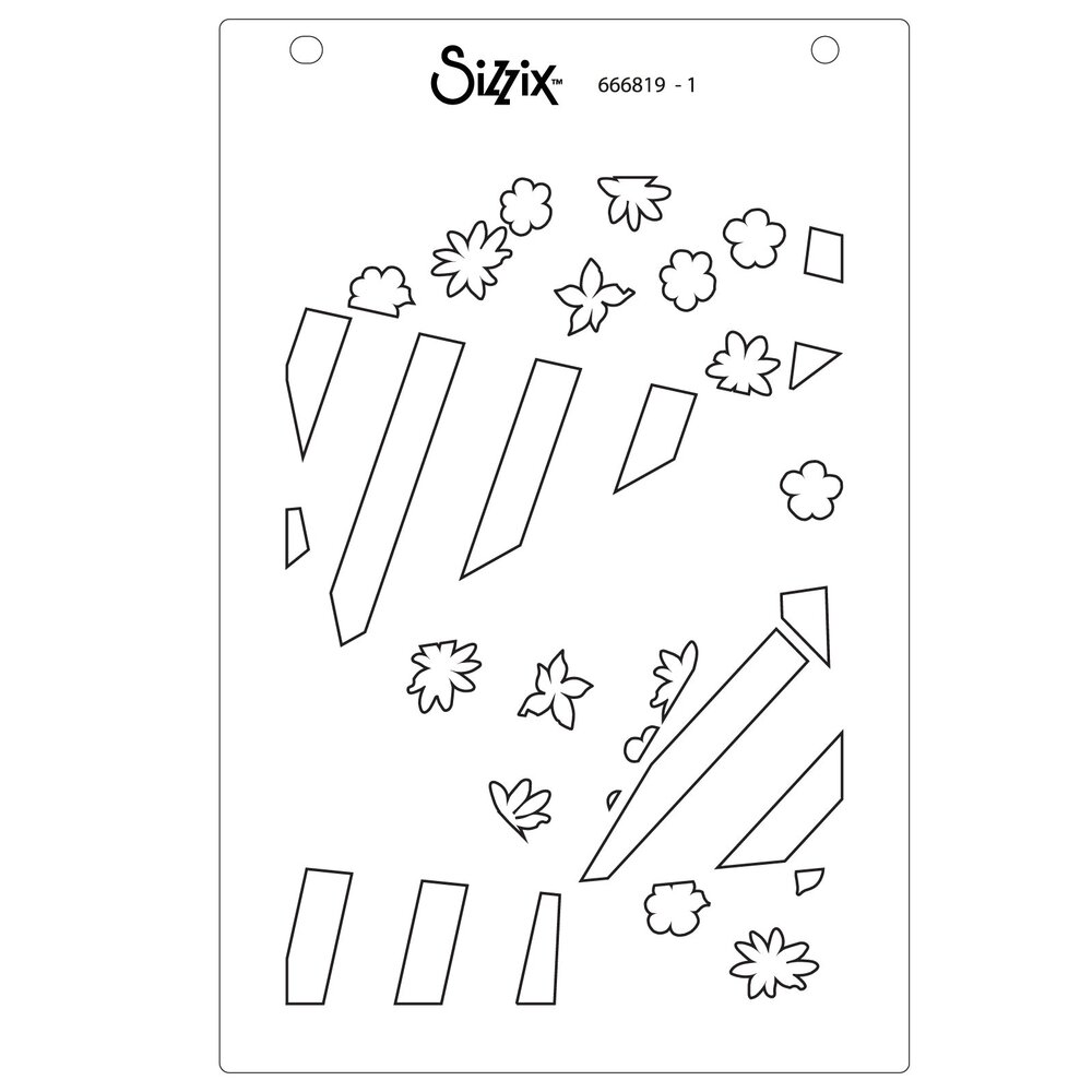 Sizzix Layered Stencils by Stacey Park Fragmented Floral #2 (4pcs) (666819) Sizzix Layered Stencils by Stacey Park Fragmented Floral #2 (4pcs) (666819)