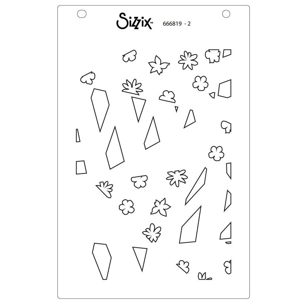 Sizzix Layered Stencils by Stacey Park Fragmented Floral #2 (4pcs) (666819) Sizzix Layered Stencils by Stacey Park Fragmented Floral #2 (4pcs) (666819)