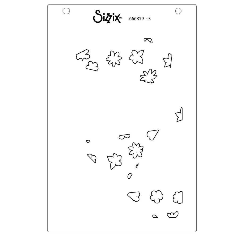 Sizzix Layered Stencils by Stacey Park Fragmented Floral #2 (4pcs) (666819) Sizzix Layered Stencils by Stacey Park Fragmented Floral #2 (4pcs) (666819)