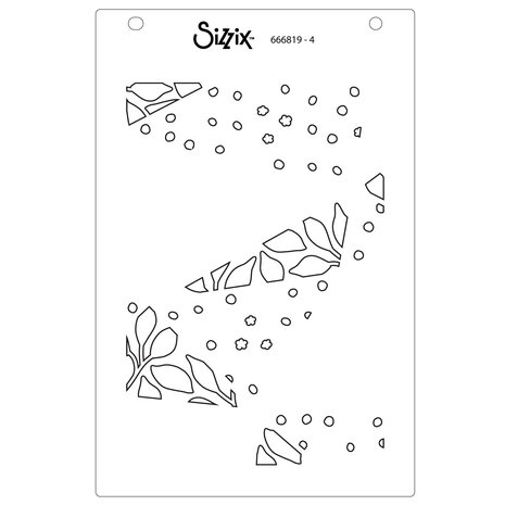 Sizzix Layered Stencils by Stacey Park Fragmented Floral #2 (4pcs) (666819) Sizzix Layered Stencils by Stacey Park Fragmented Floral #2 (4pcs) (666819)