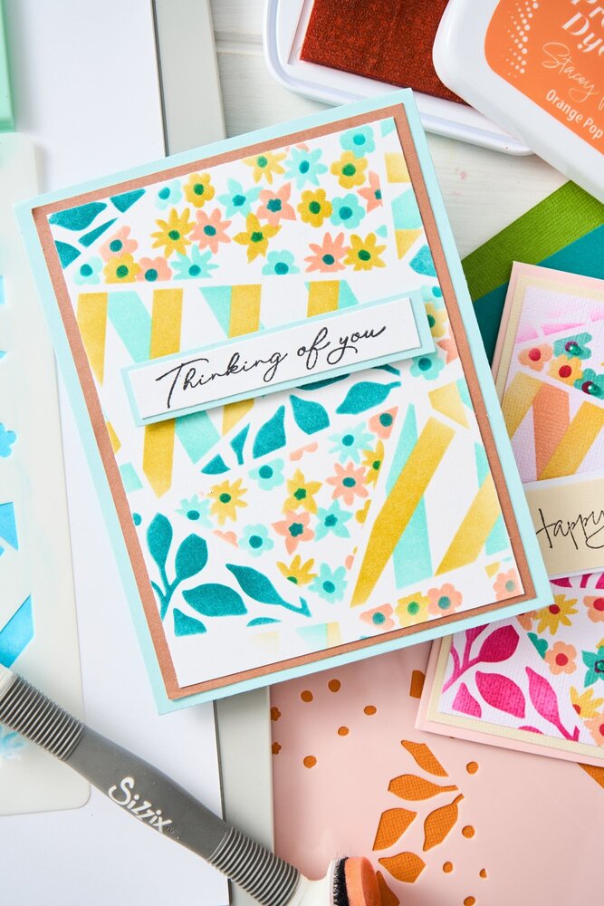 Sizzix Layered Stencils by Stacey Park Fragmented Floral #2 (4pcs) (666819) Sizzix Layered Stencils by Stacey Park Fragmented Floral #2 (4pcs) (666819)